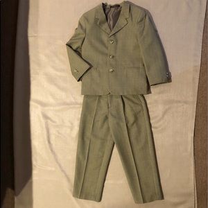Young boys camel colored 2 piece suit.